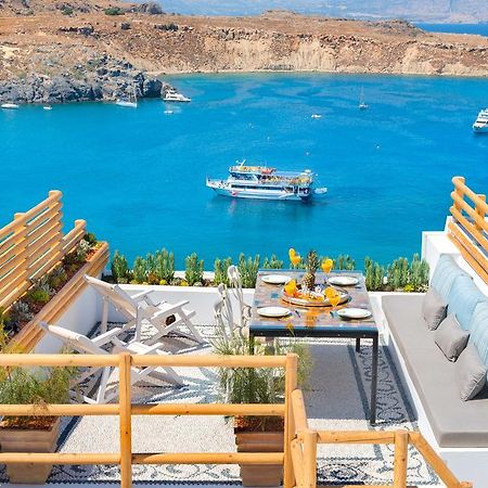 Lindos Shore Summer House With Jacuzzi And Sea View !!! Exteriör bild