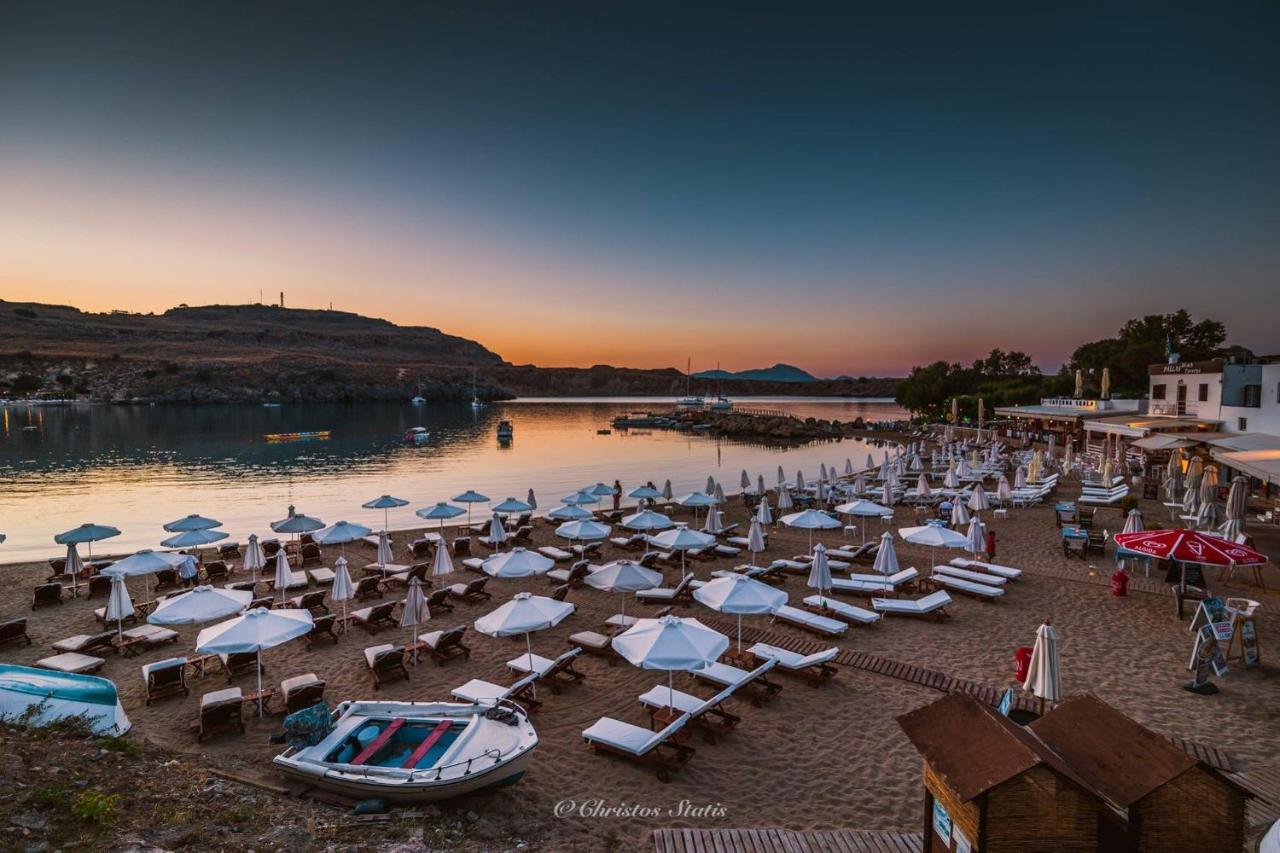 Lindos Shore Summer House With Jacuzzi And Sea View !!! Exteriör bild