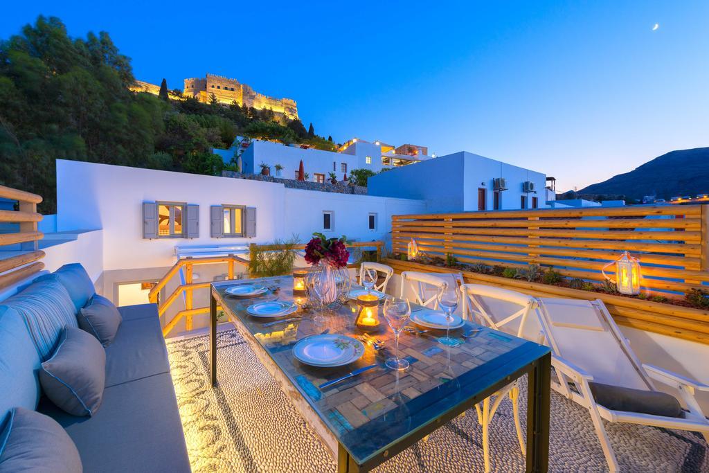 Lindos Shore Summer House With Jacuzzi And Sea View !!! Exteriör bild