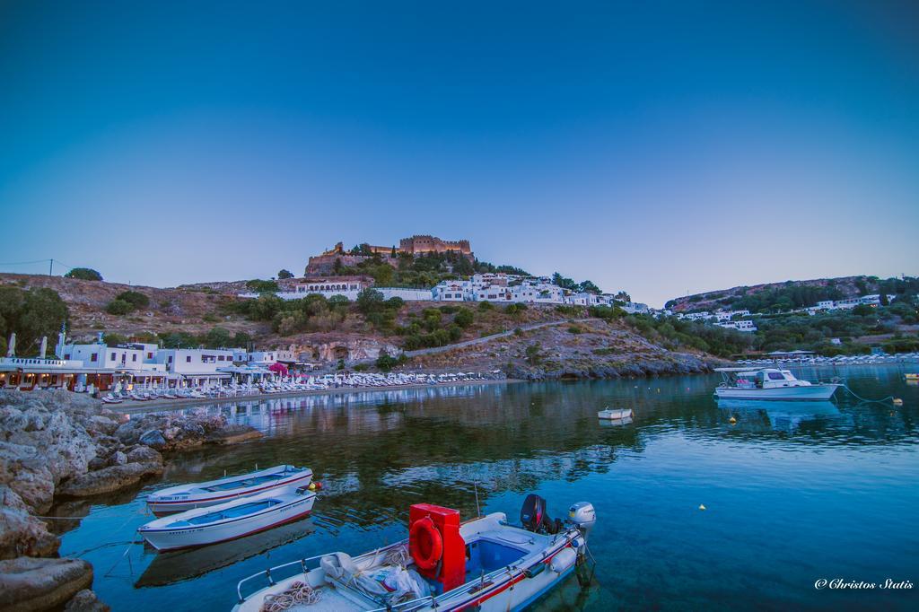 Lindos Shore Summer House With Jacuzzi And Sea View !!! Exteriör bild